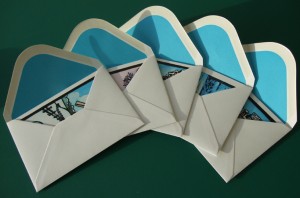 Winter cards with envelopes